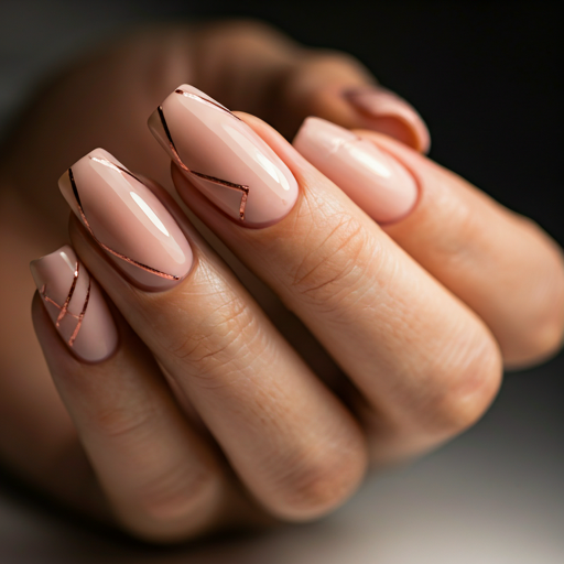 Marble nail design