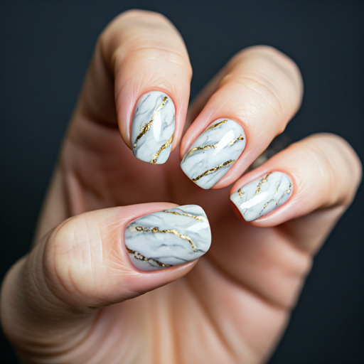Dark emerald nails